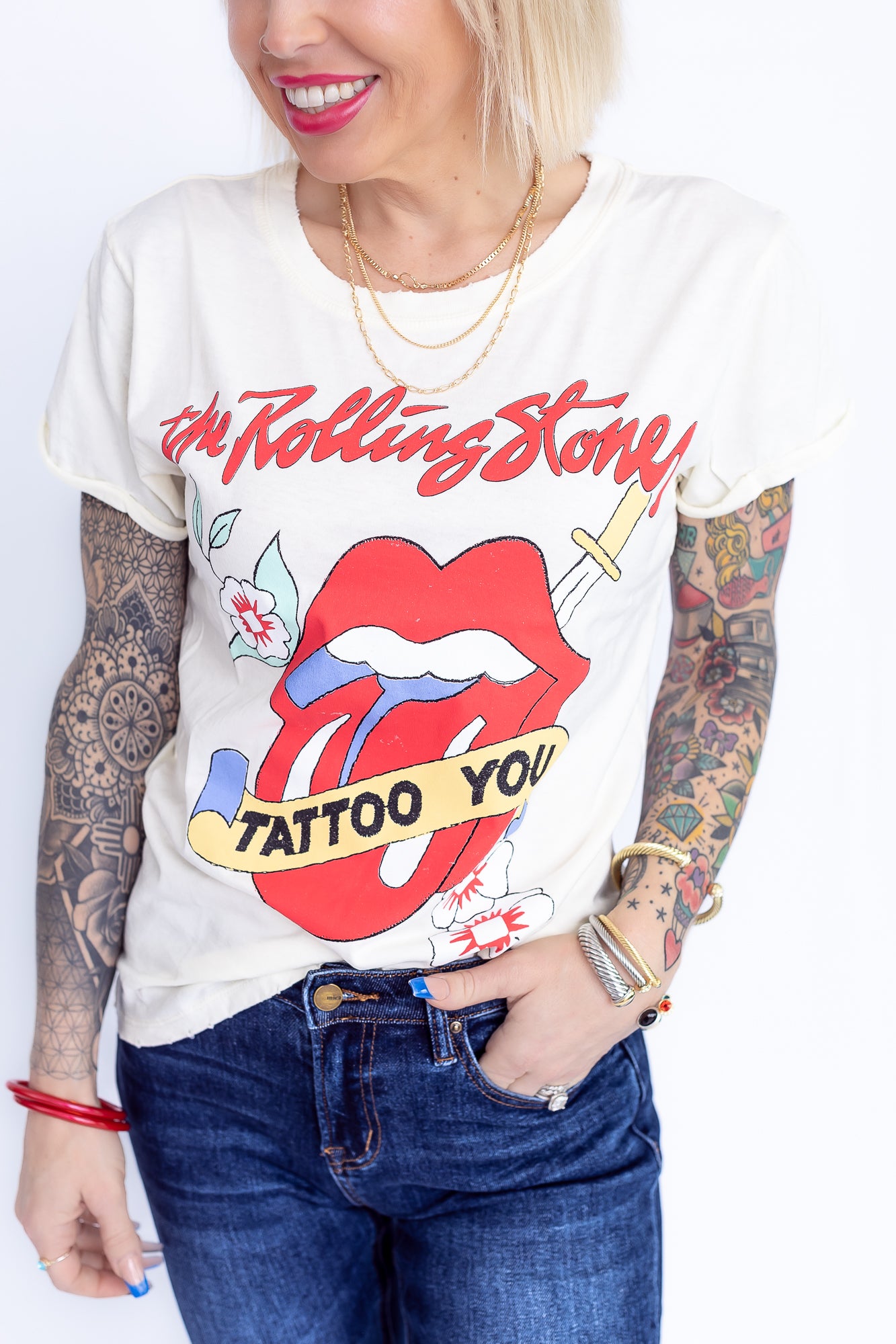 Rolling Stones Tattoo You Recycled Cotton Graphic Tee- T172