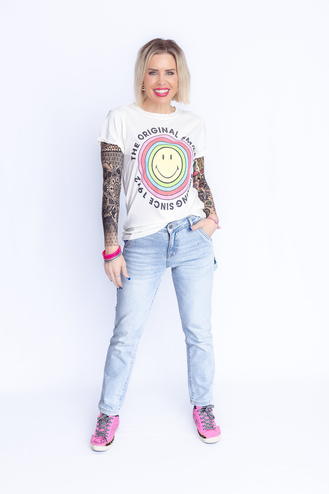 Smiley since 1972 Graphic Tee- T175