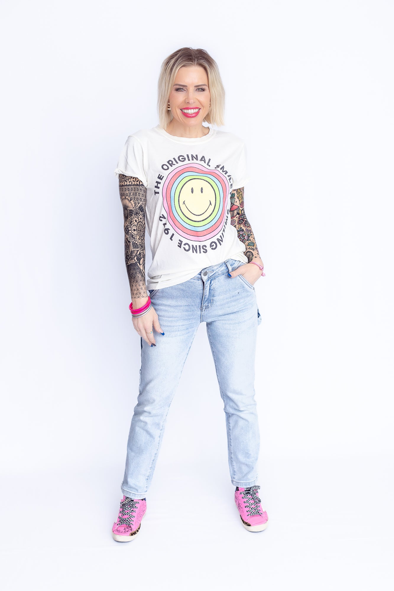 Smiley since 1972 Graphic Tee- T175