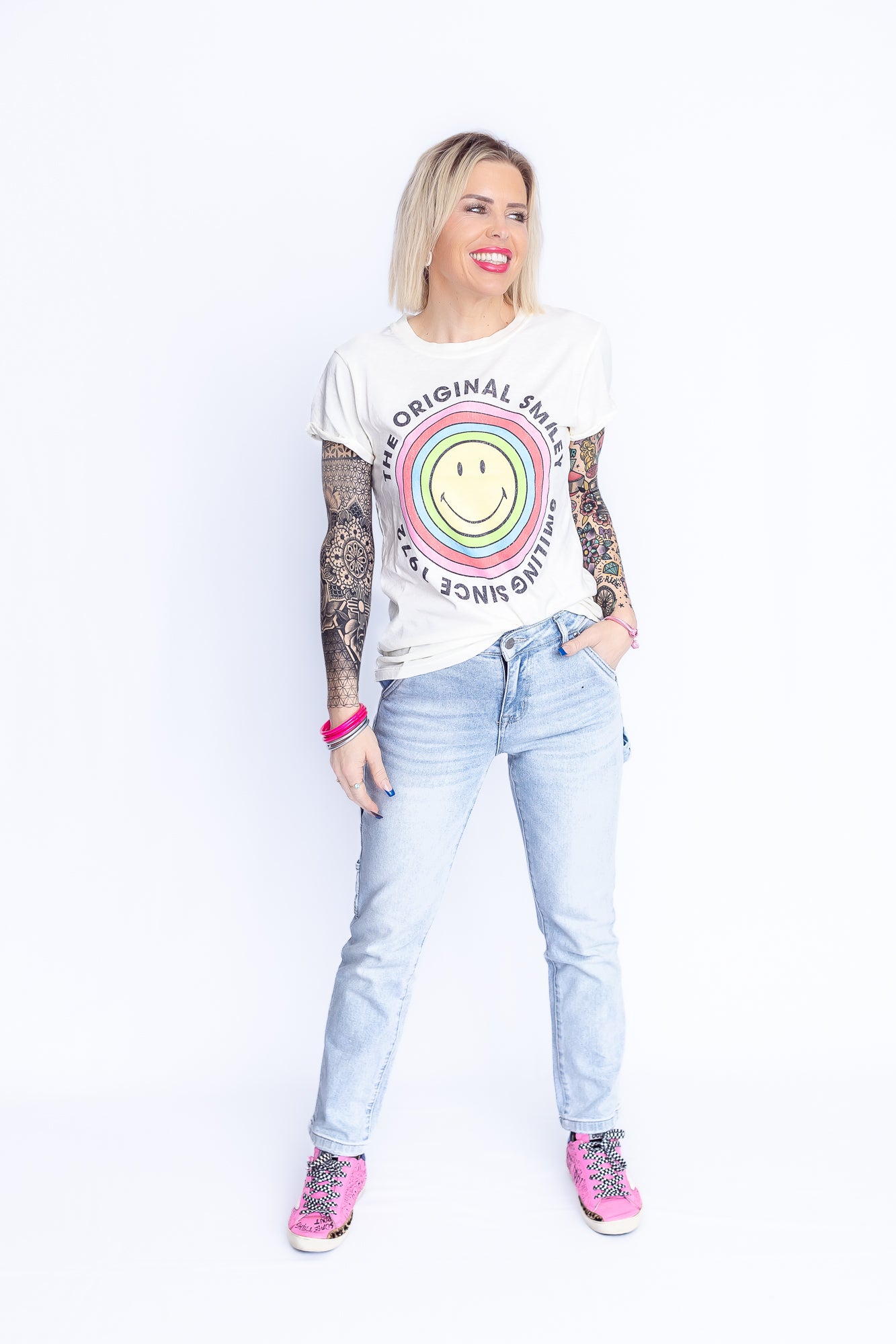 Smiley since 1972 Graphic Tee- T175