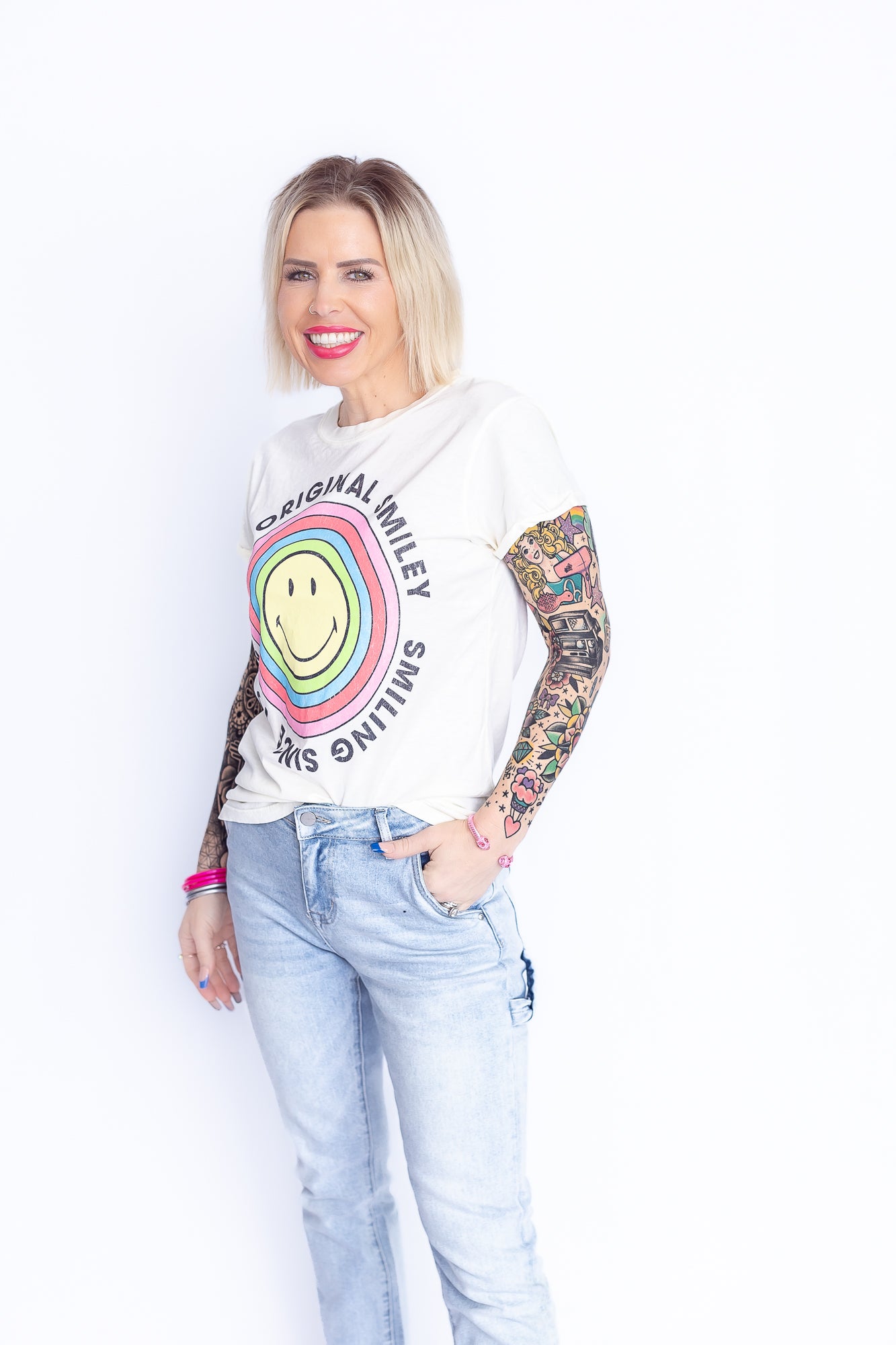 Smiley since 1972 Graphic Tee- T175