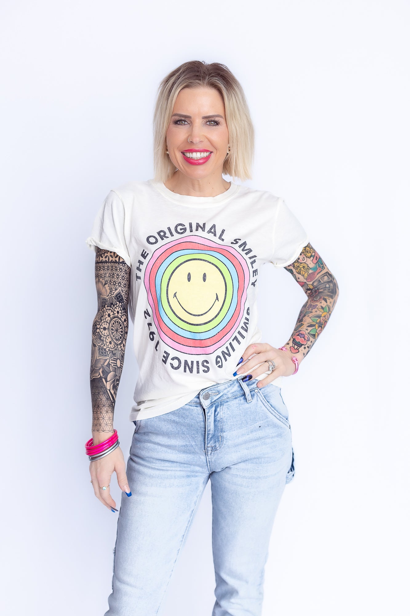 Smiley since 1972 Graphic Tee- T175