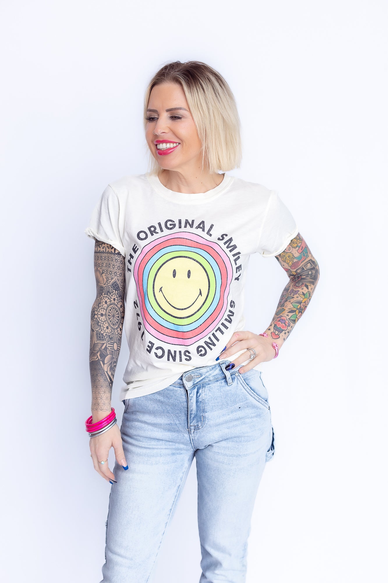 Smiley since 1972 Graphic Tee- T175