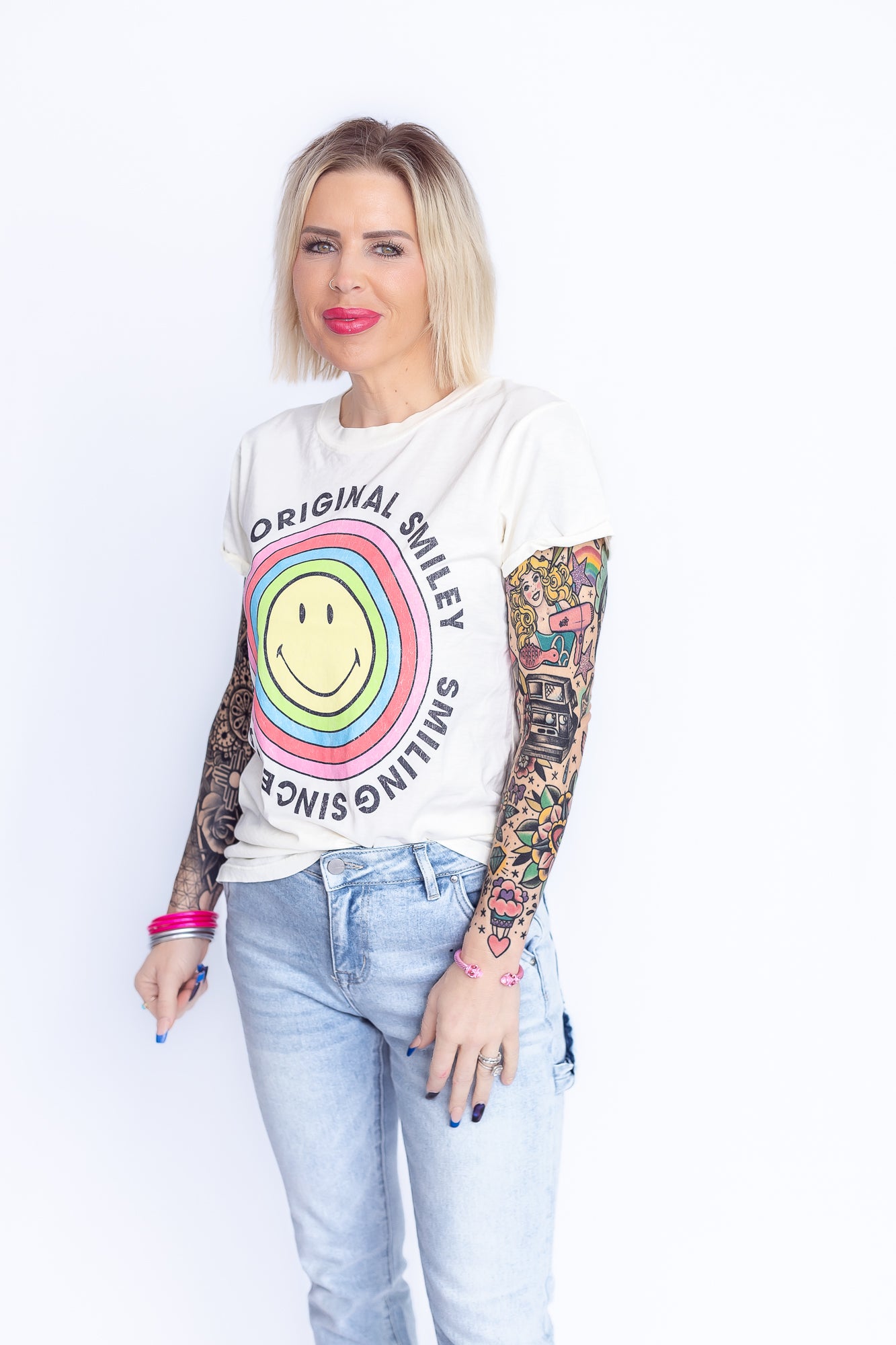 Smiley since 1972 Graphic Tee- T175