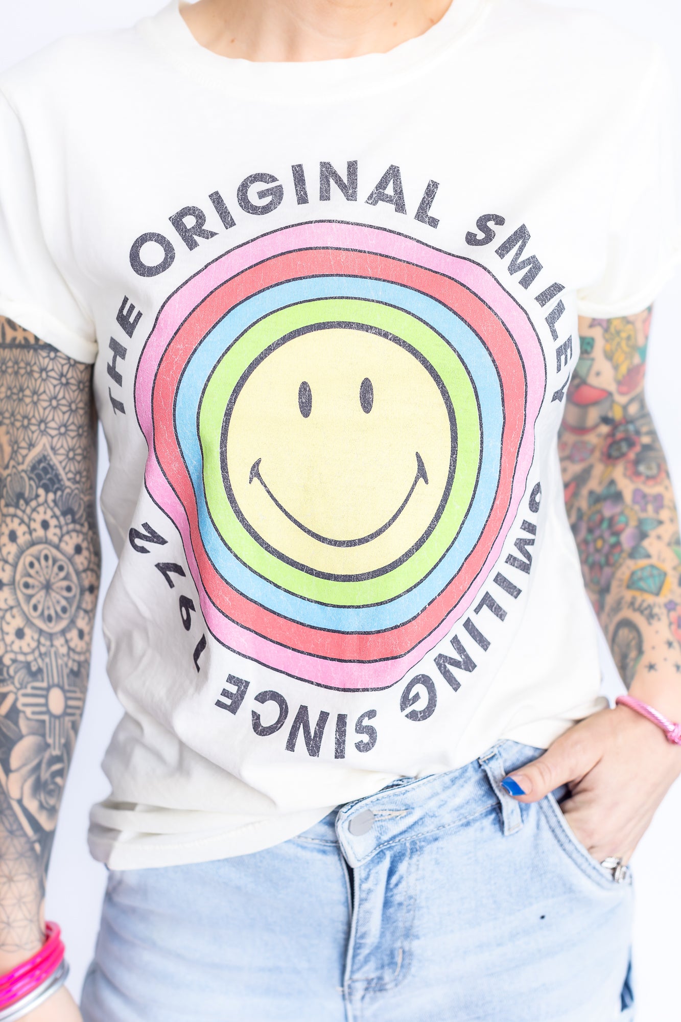 Smiley since 1972 Graphic Tee- T175