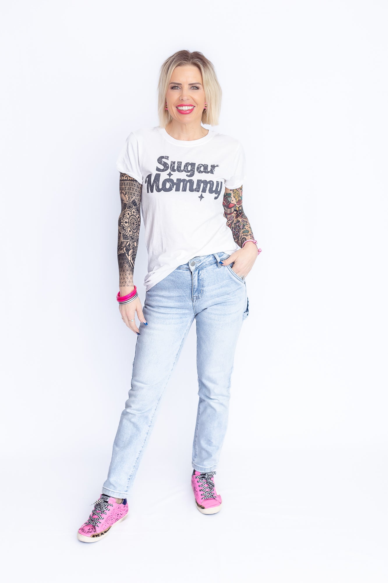 Sugar Mommy Recycled Cotton Graphic Tee- T163