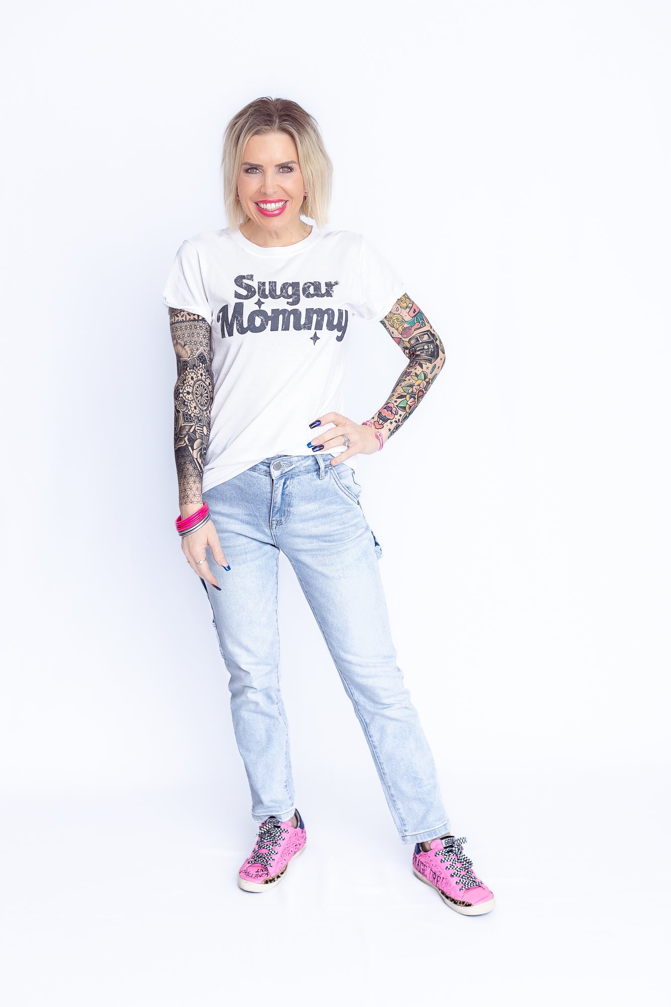 Sugar Mommy Recycled Cotton Graphic Tee- T163