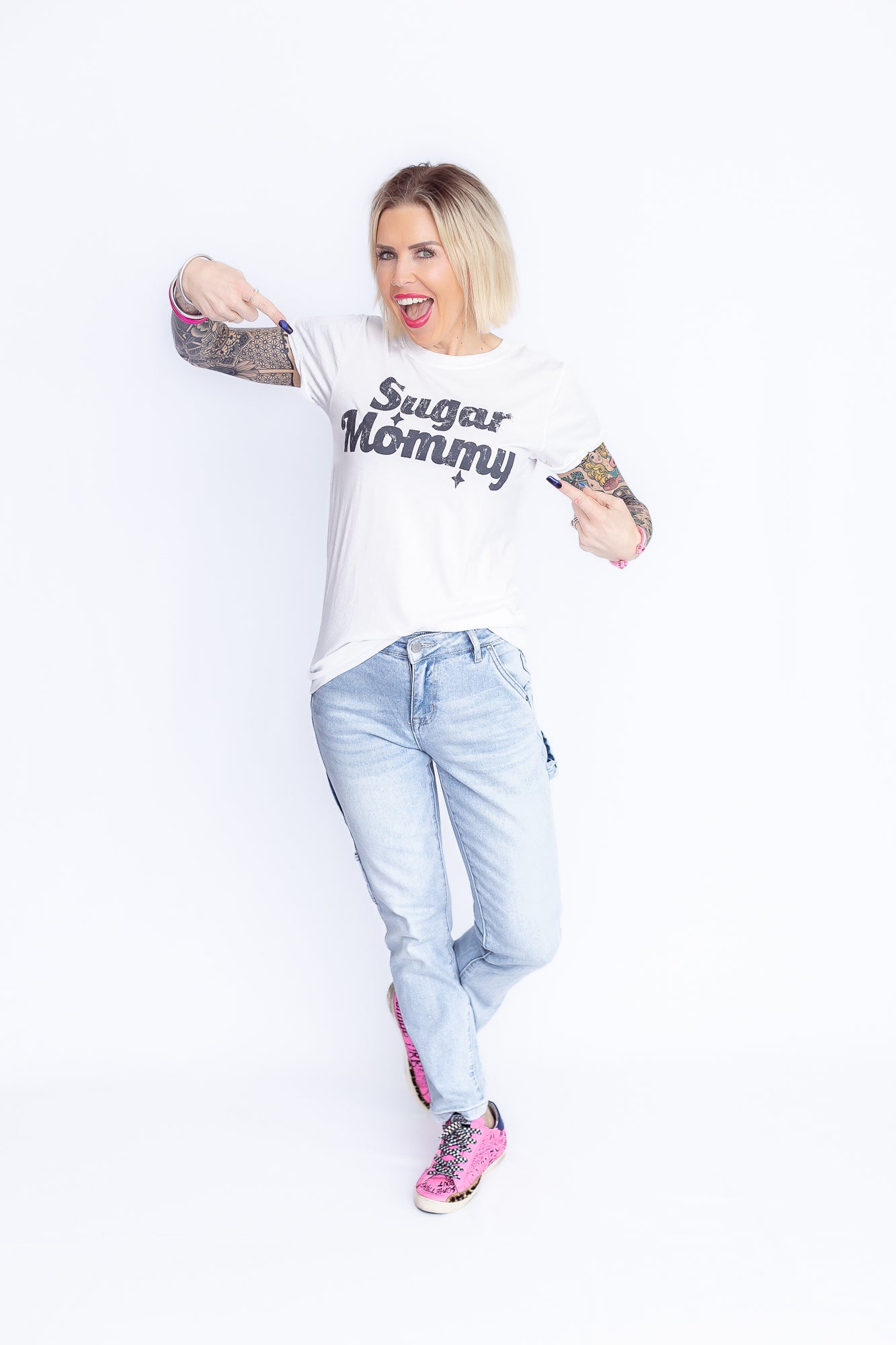 Sugar Mommy Recycled Cotton Graphic Tee- T163