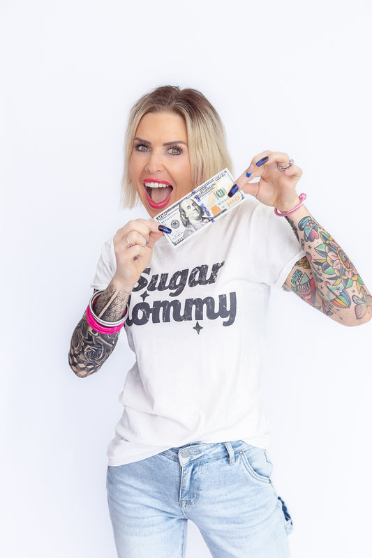 Sugar Mommy Recycled Cotton Graphic Tee- T163