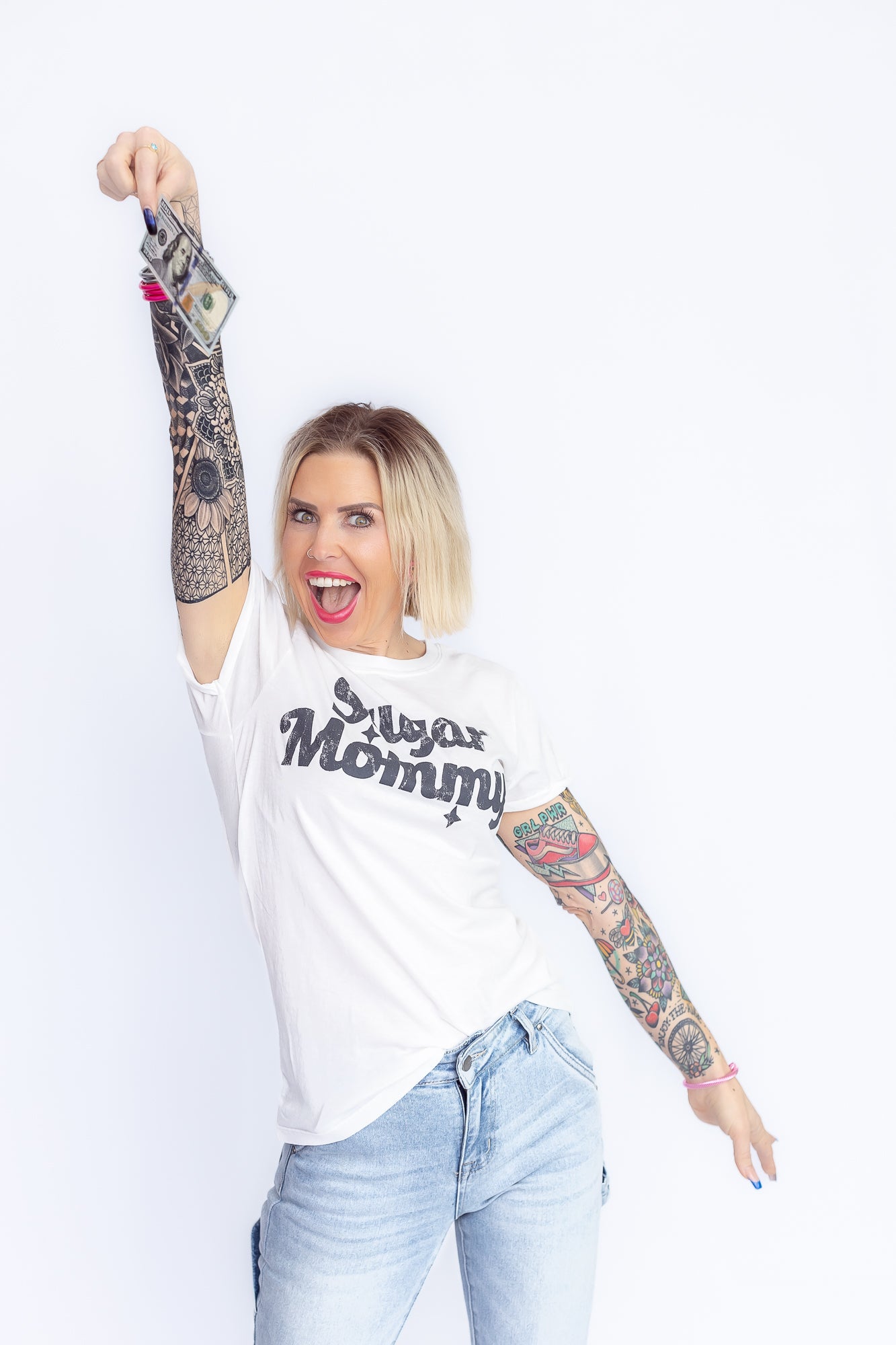 Sugar Mommy Recycled Cotton Graphic Tee- T163