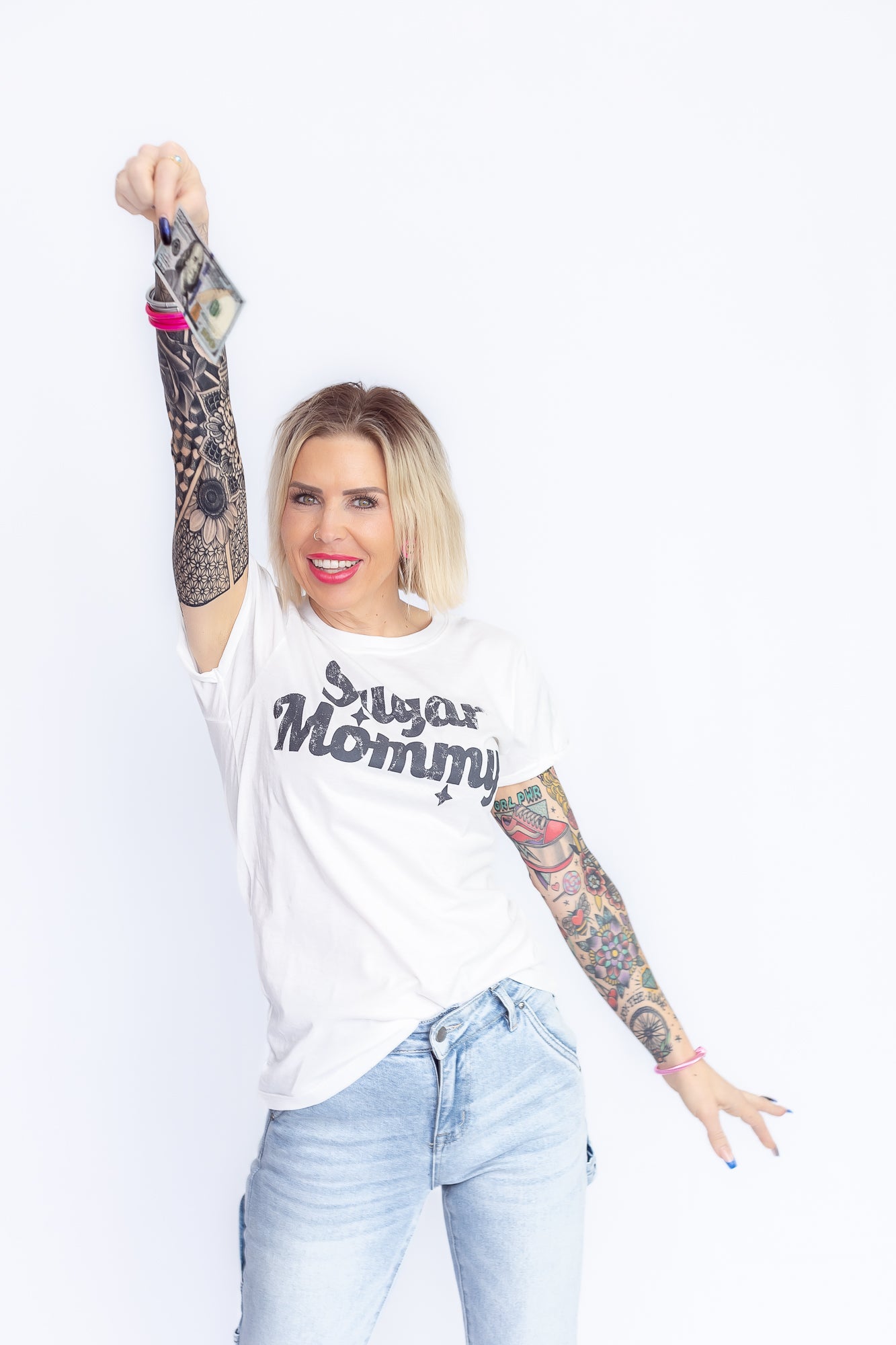 Sugar Mommy Recycled Cotton Graphic Tee- T163