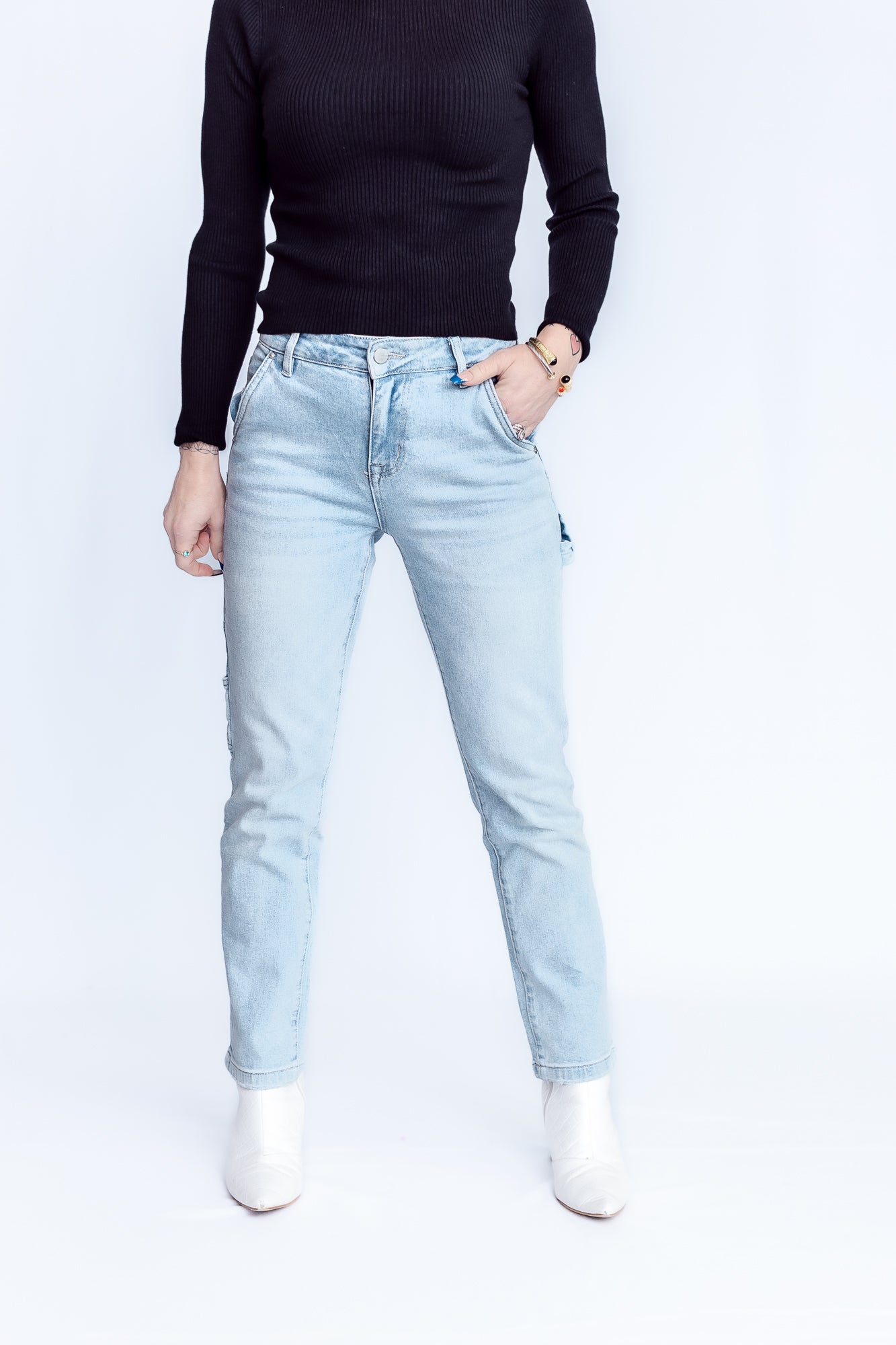 Your Favorite Jeans High Rise Utility Straight 7/8 crop- P28