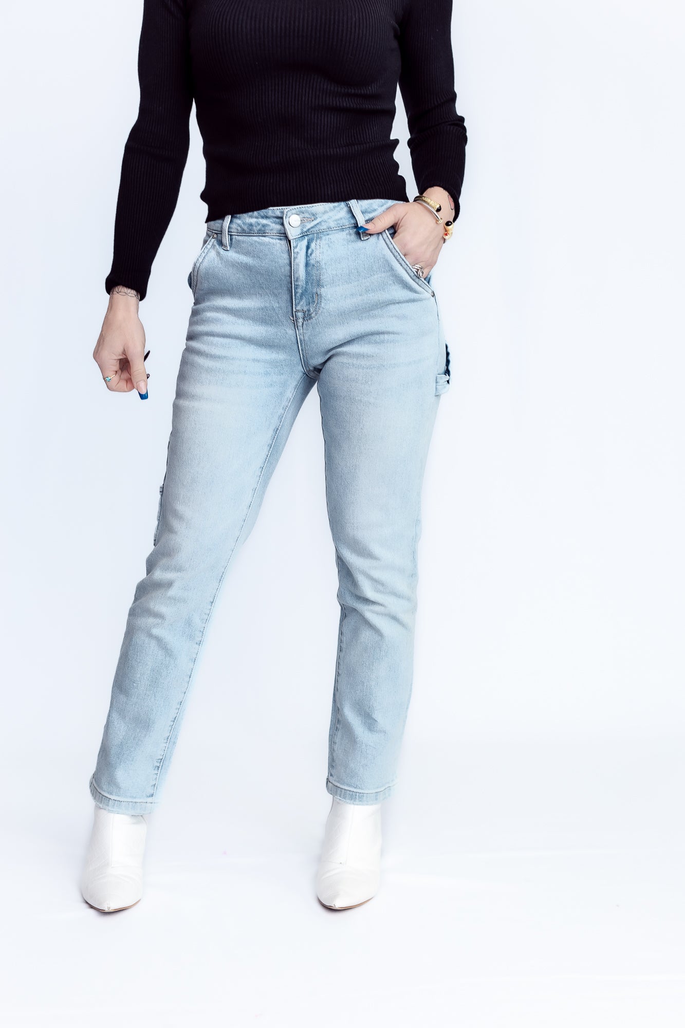 Your Favorite Jeans High Rise Utility Straight 7/8 crop- P28