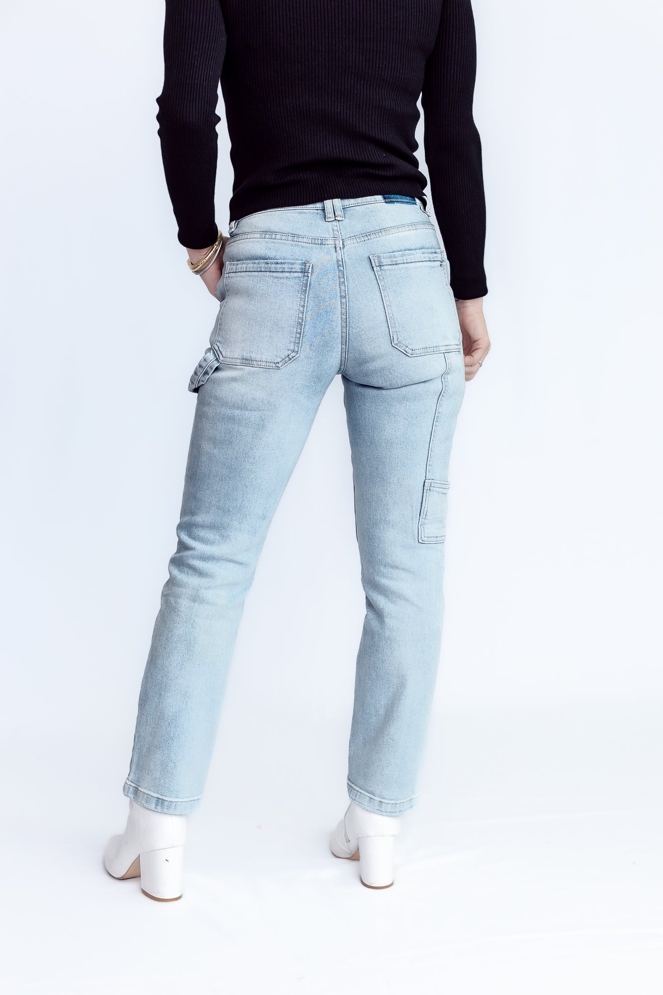 Your Favorite Jeans High Rise Utility Straight 7/8 crop- P28