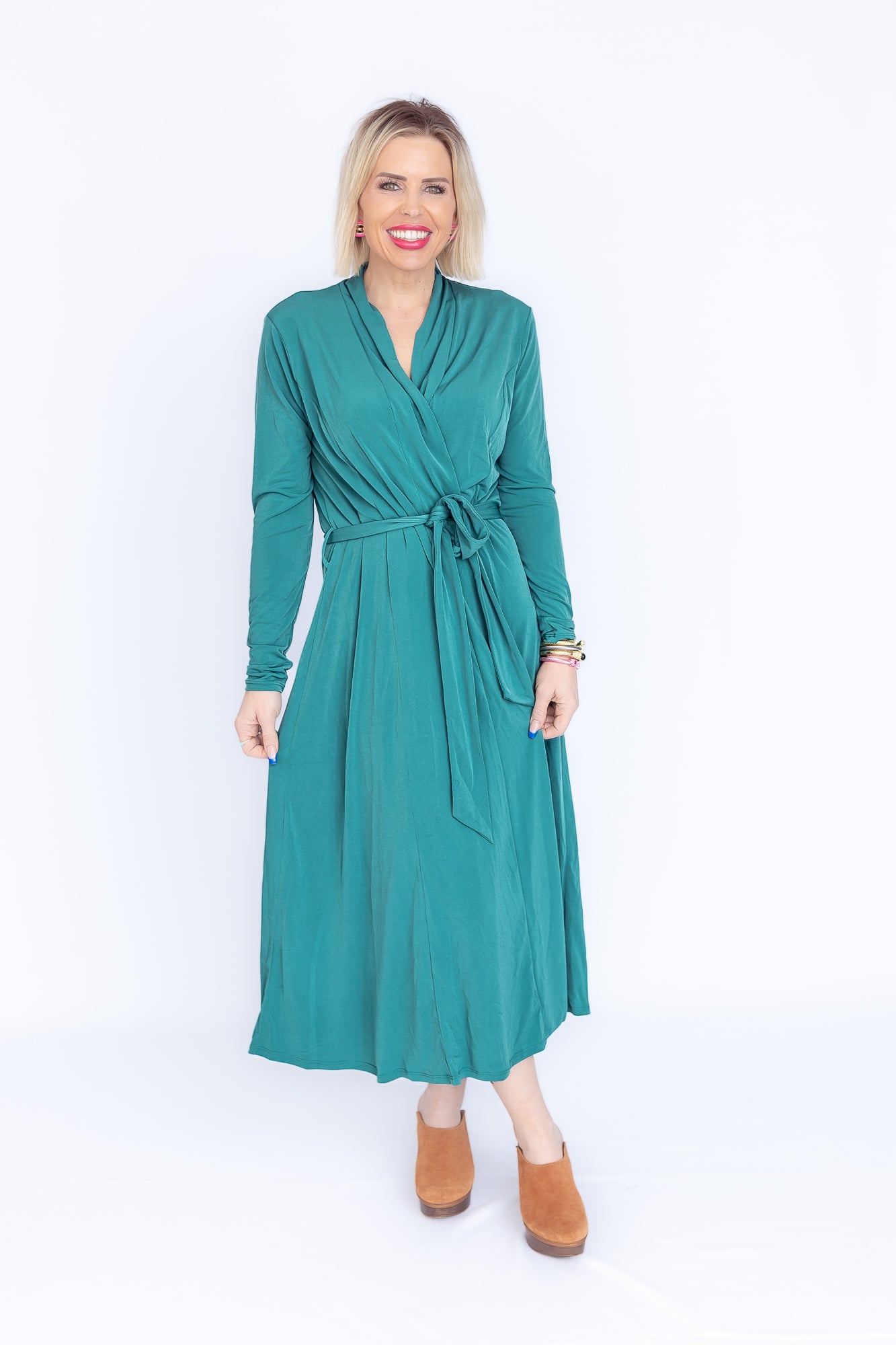 Chic Babe Long Emerald Cardigan- O38