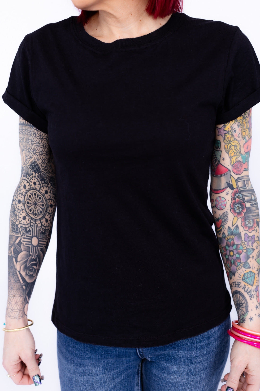 The Perfect Basic Black Tee