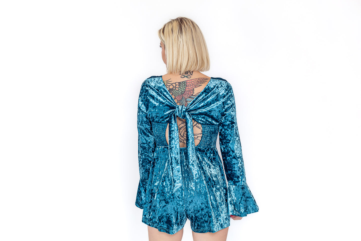 Velvet Dream Teal Romper -R04