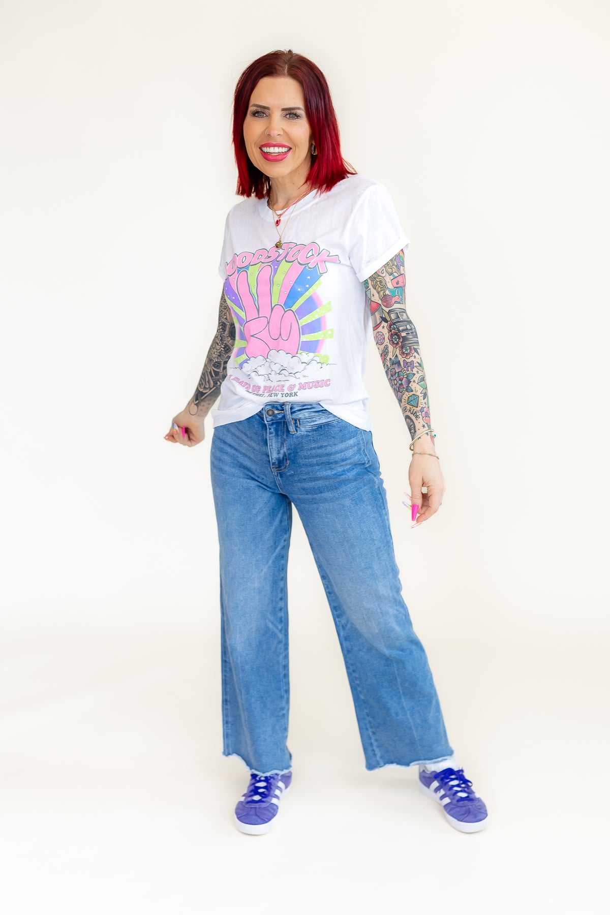 Woodstock 3 days of Peace Burnout Graphic Tee