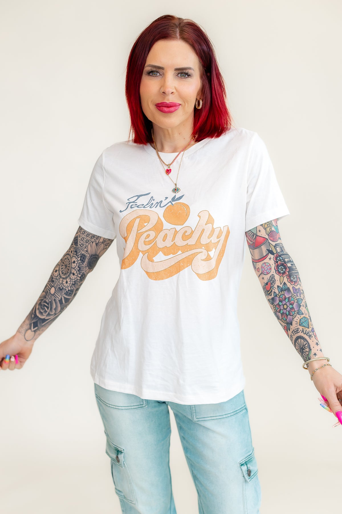 Feelin' Peachy Graphic Tee - T222