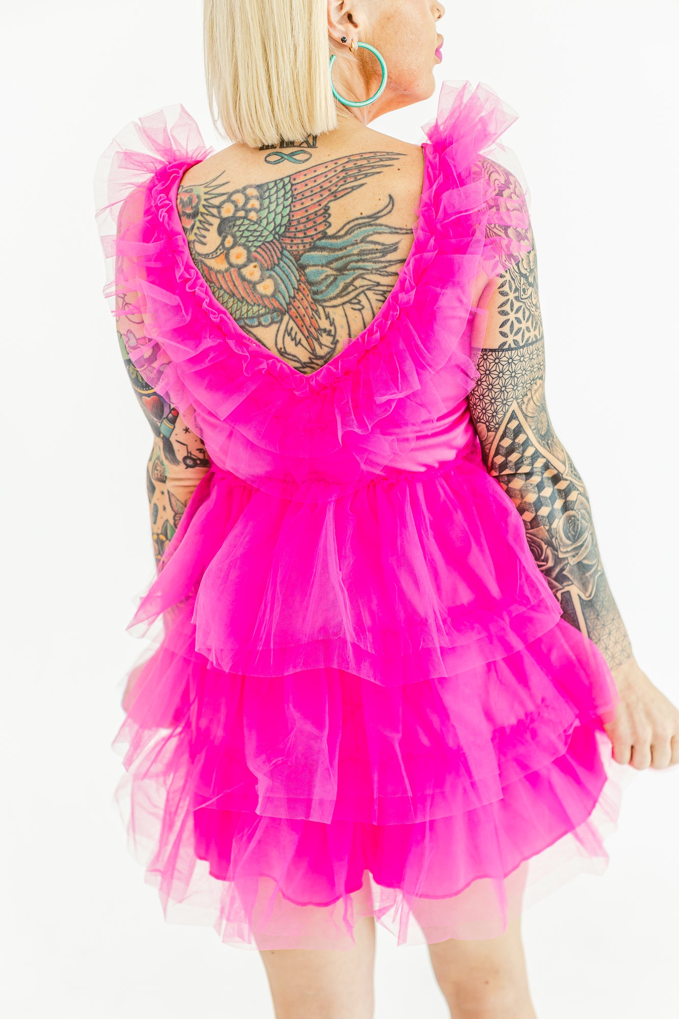 Barbie Dream World Hot Pink Tulle Dress- D03