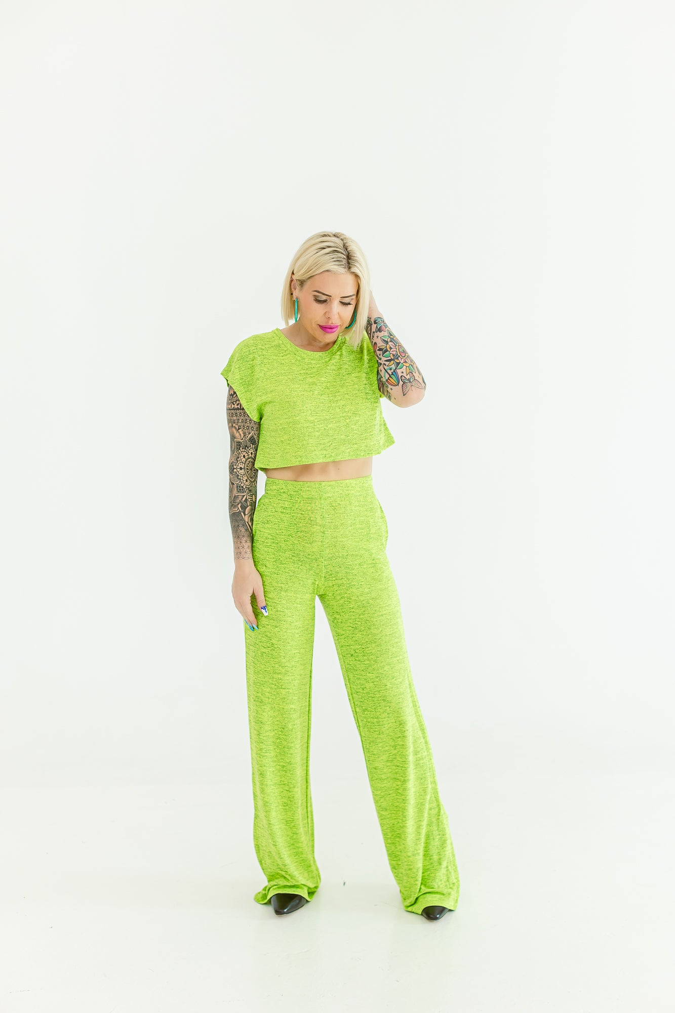 Chic and Comfort Two Piece Set Green - S05