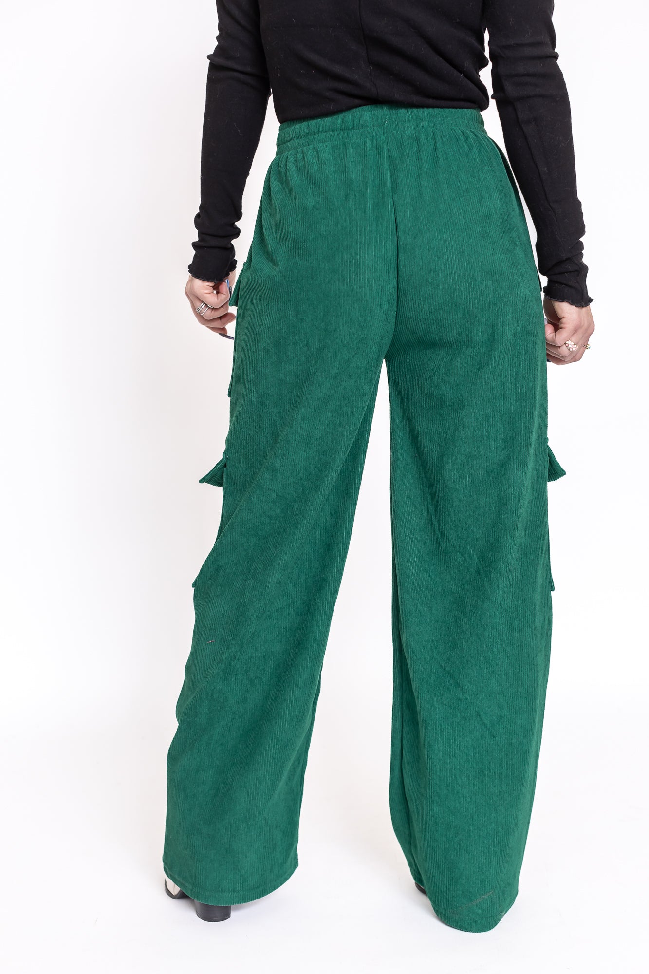 Green With Envy Corduroy Cargo Pants -P25