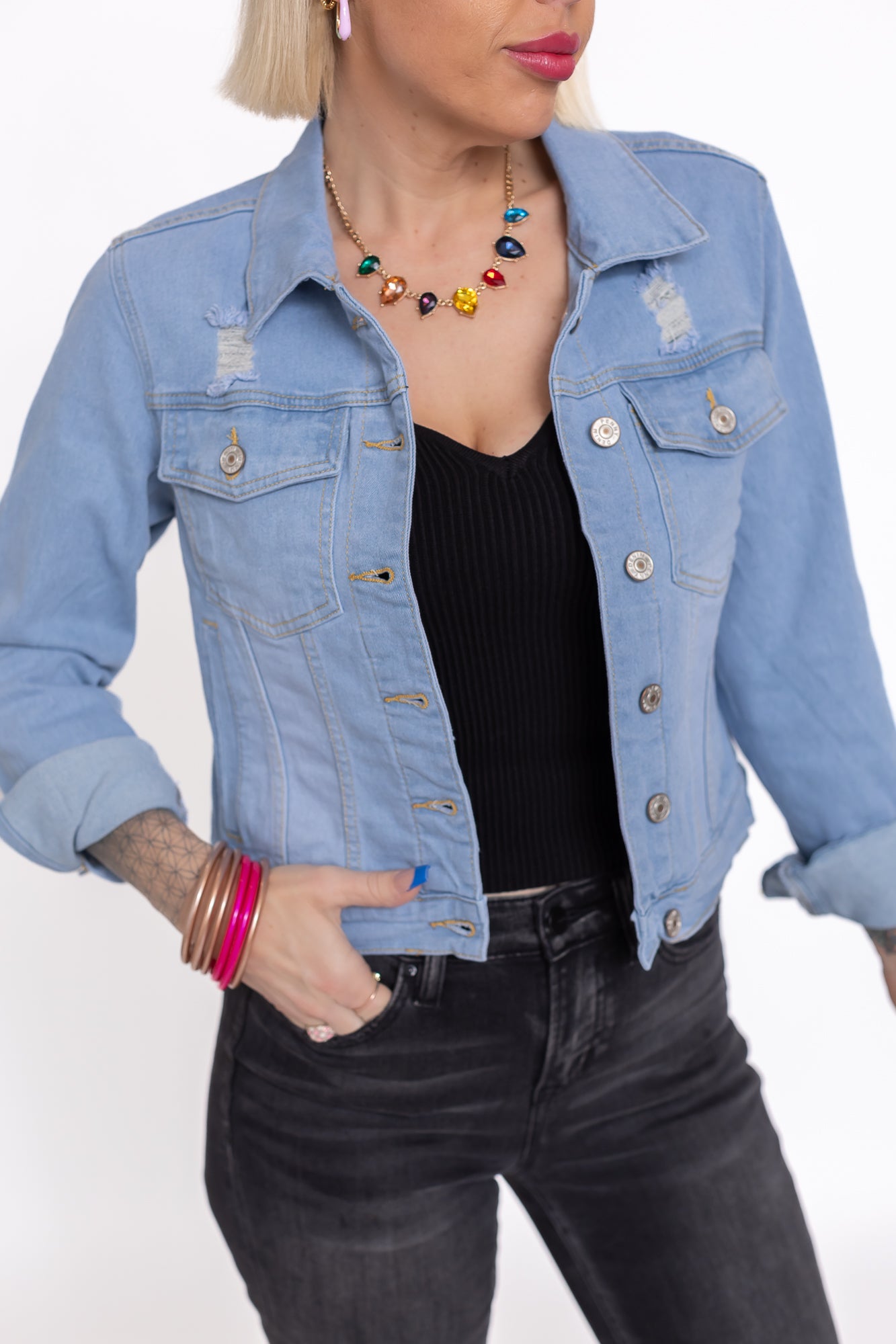 Denim Day Dream Light Wash Denim Jacket -J20