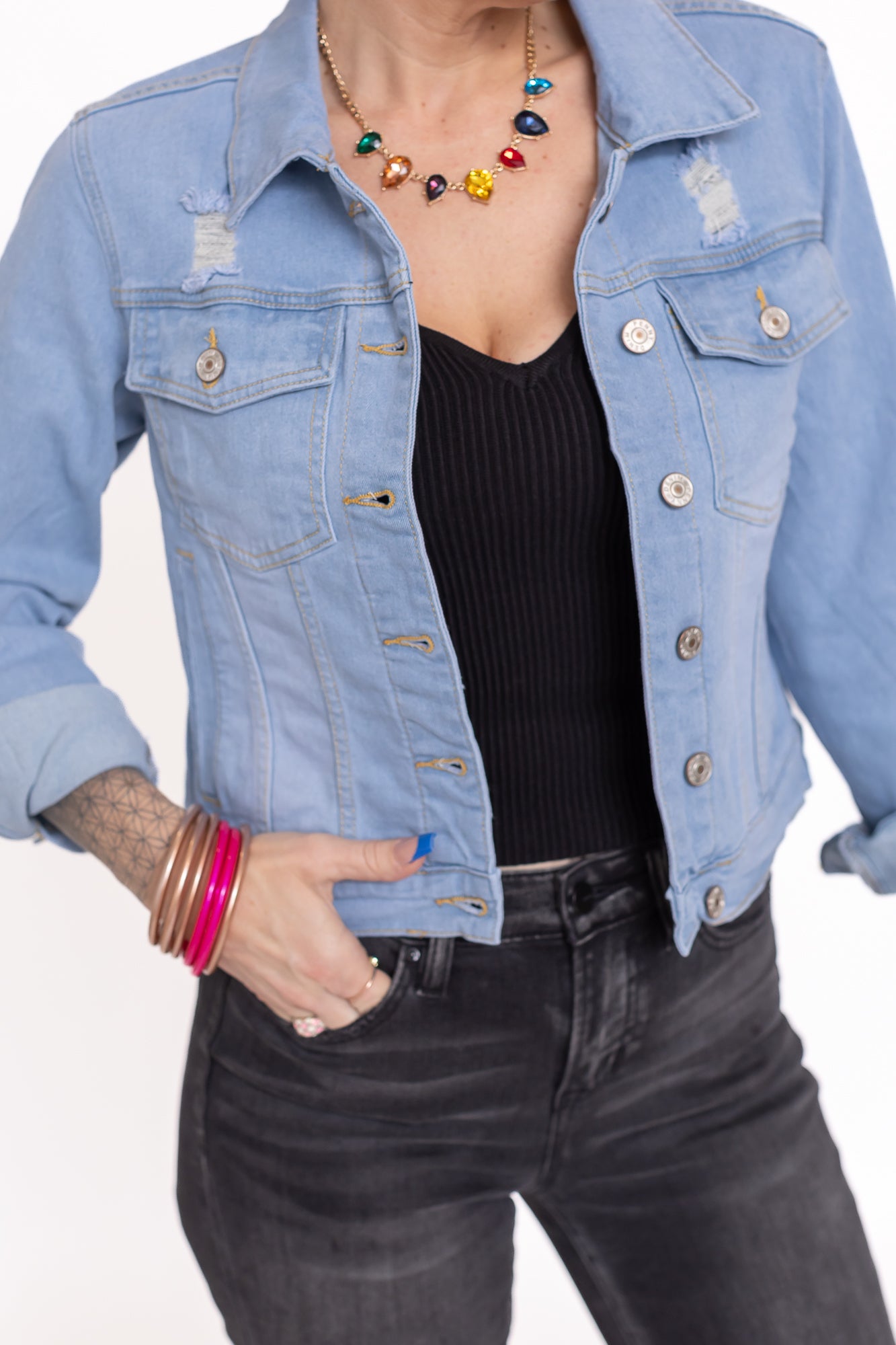 Denim Day Dream Light Wash Denim Jacket -J20