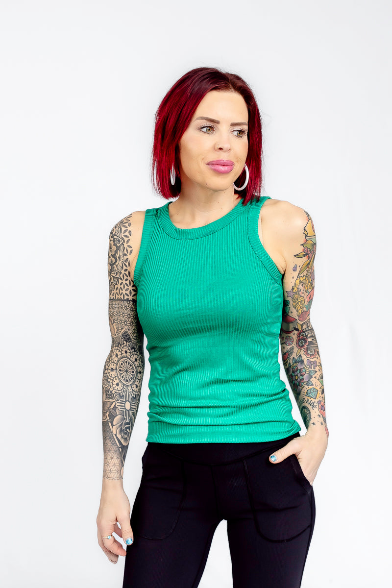 Emerald Elegance Tank- T184