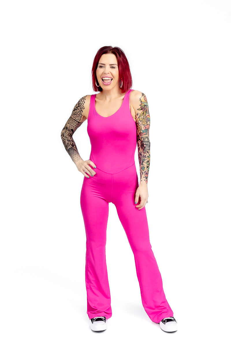 Glam Girl Sonic Pink Jumpsuit- R05