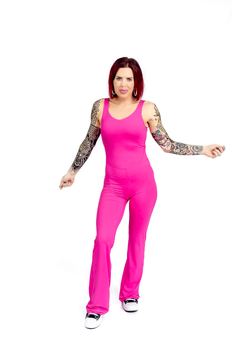 Glam Girl Sonic Pink Jumpsuit- R05