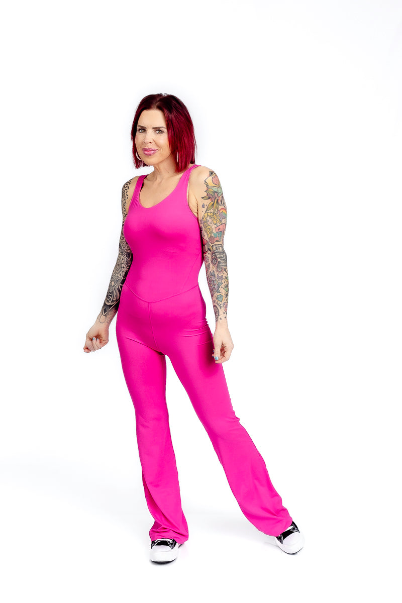 Glam Girl Sonic Pink Jumpsuit- R05