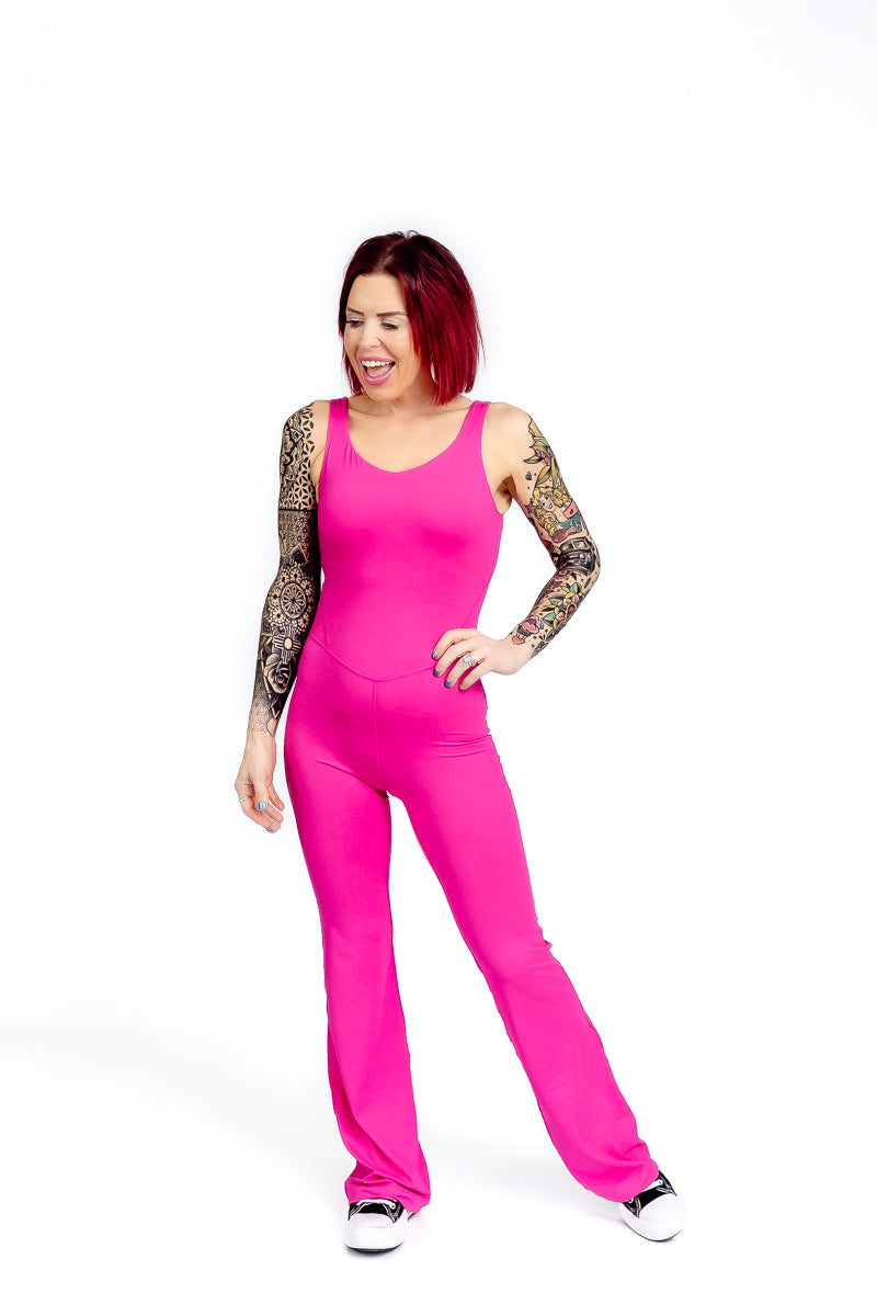 Glam Girl Sonic Pink Jumpsuit- R05