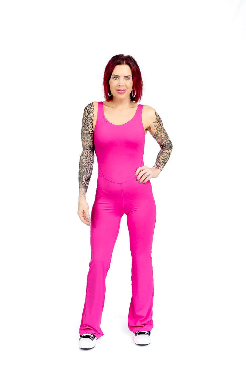 Glam Girl Sonic Pink Jumpsuit- R05