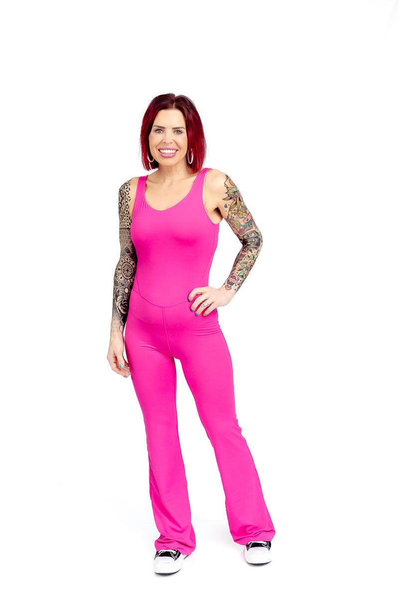 Glam Girl Sonic Pink Jumpsuit- R05