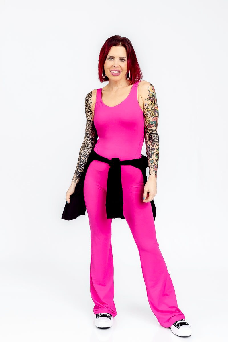 Glam Girl Sonic Pink Jumpsuit- R05