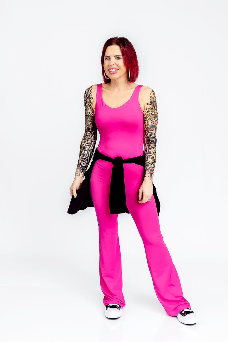 Glam Girl Sonic Pink Jumpsuit- R05