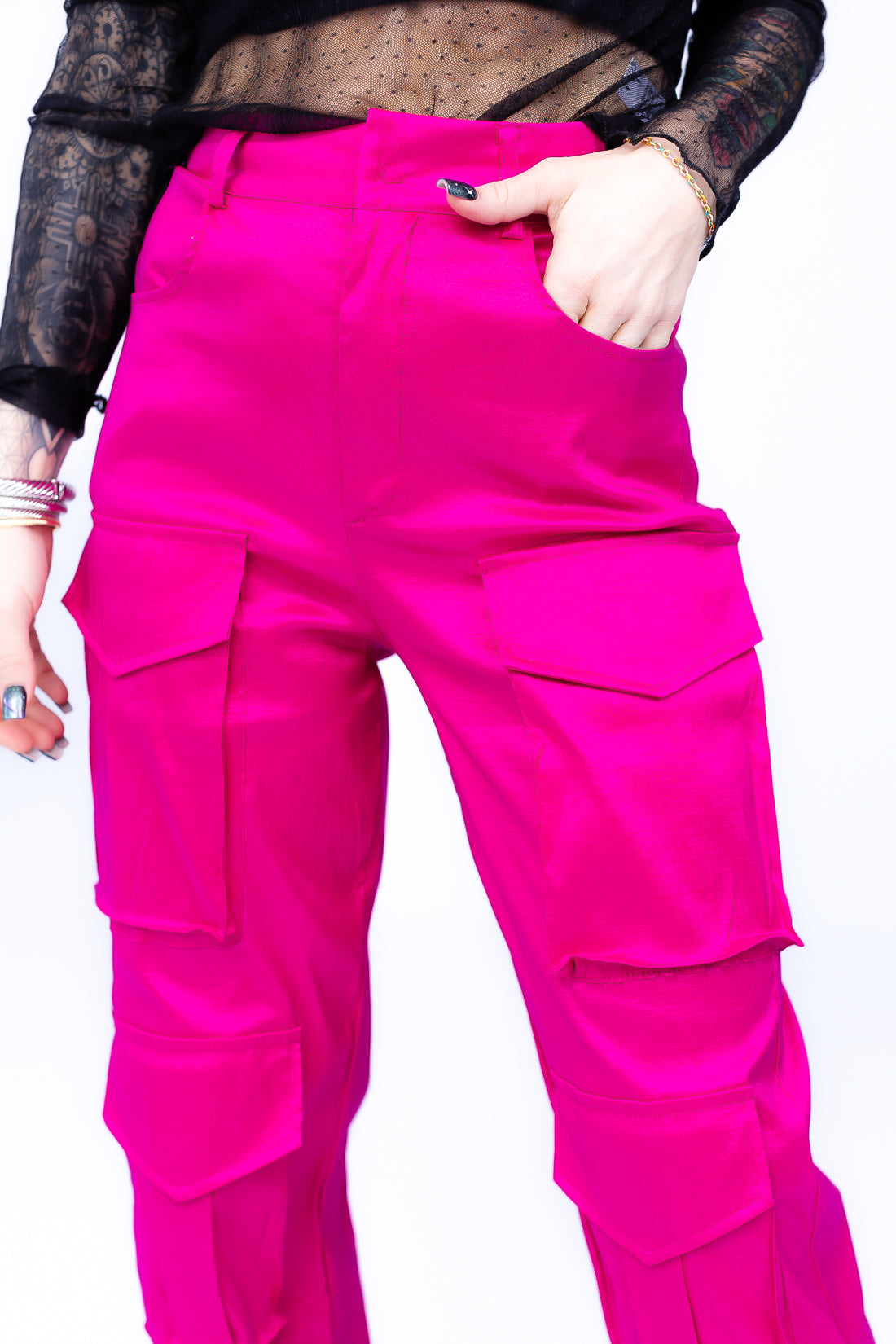 Go Getter Cargo style Hot pink Pant  - P50