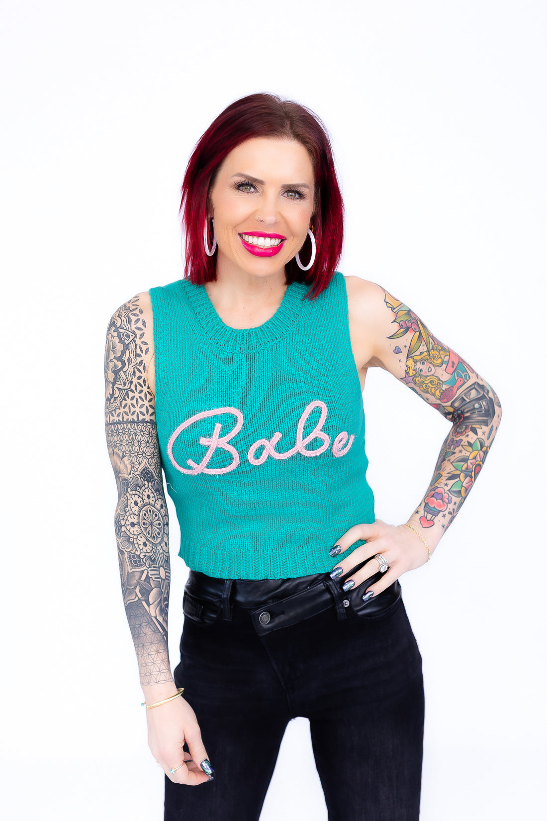 Babe Sweater Tank Pullover - T200