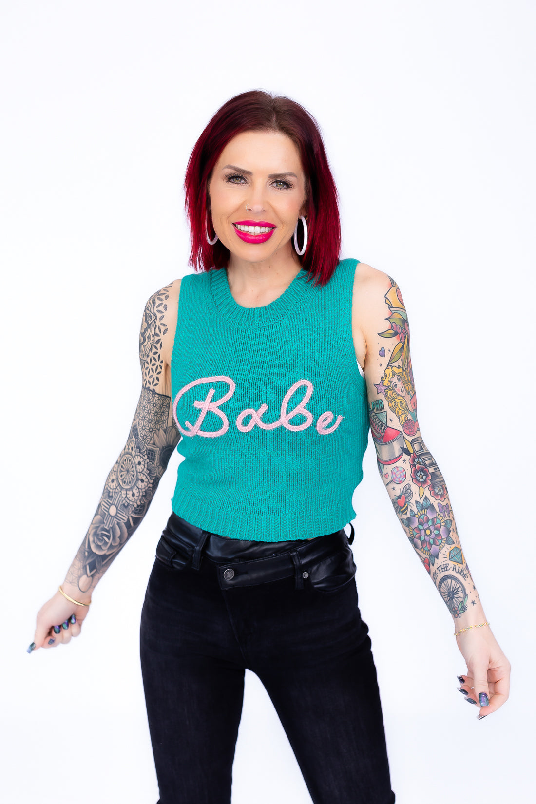 Babe Sweater Tank Pullover - T200