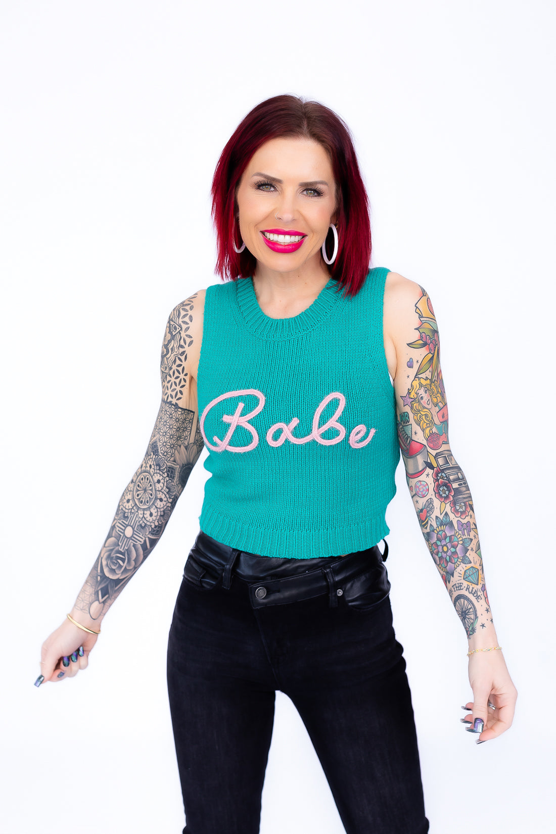 Babe Sweater Tank Pullover - T200