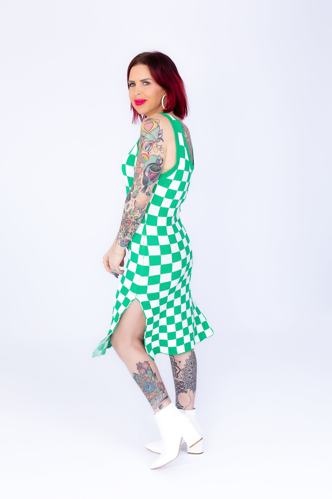 Checkered & Chic Tank Dress - O51