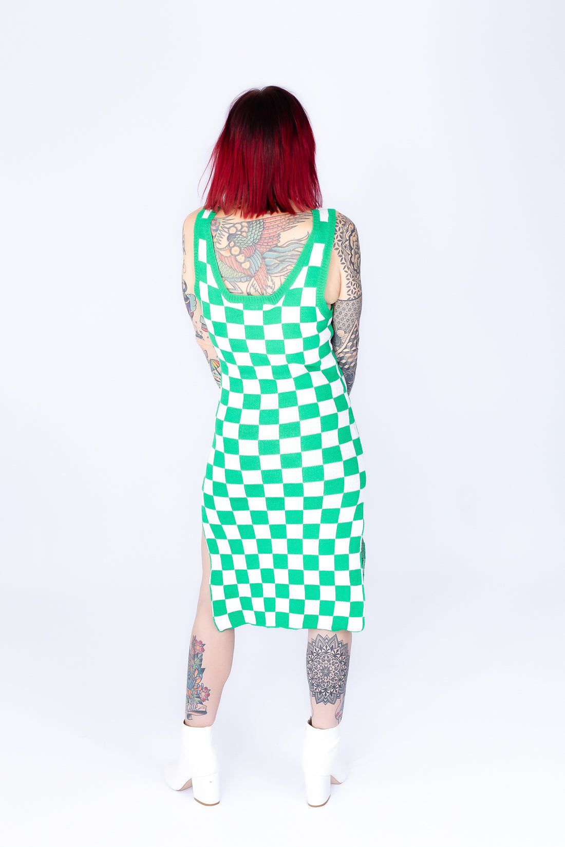 Checkered & Chic Tank Dress - O51